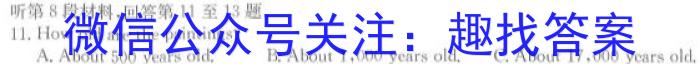 2024年凤翔区初中学业水平第一次模考卷数学试题英语