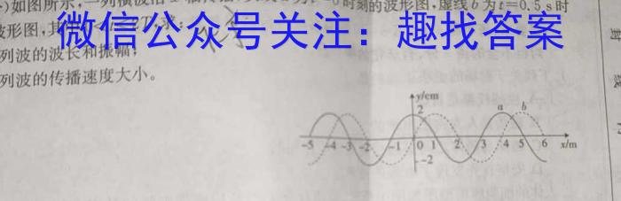 2024年湖北省五市州高一期末联考(2024.7)物理试卷答案