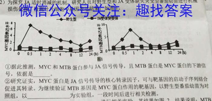 2024届陕西省高三4月联考(心形)生物学试题答案