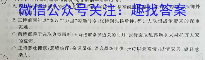 解读卷 2024年陕西省初中学业水平考试模考试卷(四)4语文