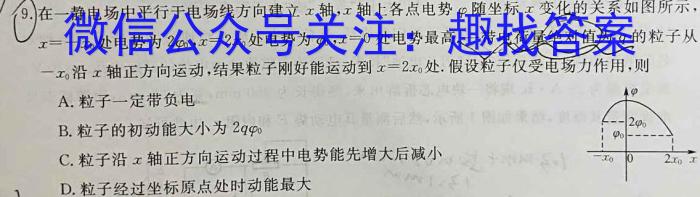 2024年河南省普通高中招生考试模拟试卷(5月)物理`