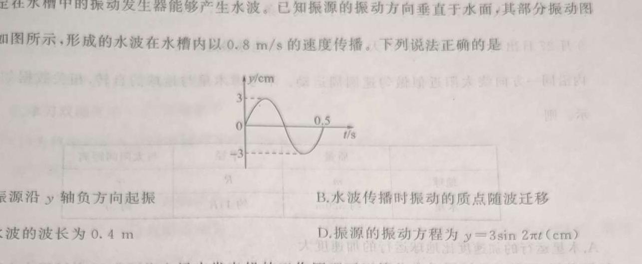 广西2024年春季学期高二年级期末考试(24-609B)-(物理)试卷答案