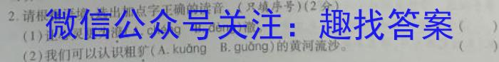 天一大联考2023-2024学年(下)高二年级期末考试语文