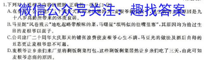 内蒙古2024届高三年级第二次模拟考试(24-431C)语文