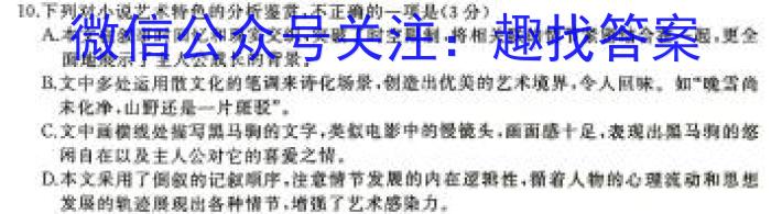 江西省2023-2024学年度第二学期八年级期末质量评价语文