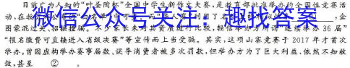 安徽省2023-2024学年第二学期八年级阶段巩固练习语文