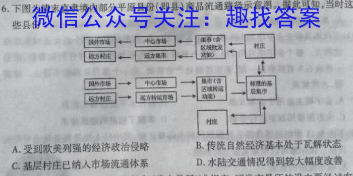 河北省邯郸市2024届高三年级第三次调研监测历史试卷答案