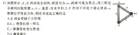 [今日更新]安徽省2023-2024学年七年级上学期期末学情监测(试题卷).物理试卷答案