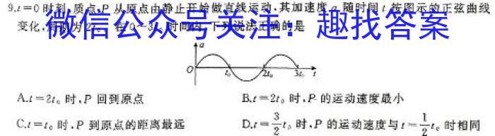 四川省自贡市解中2024-2025学年度九年级（上）开学考试物理试题答案