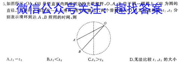 “顶尖联盟”陕西省2024届高中毕业班第四次考试物理`