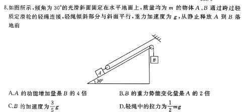 [今日更新]江淮名校·宣城市普通高中六校2023-2024学年下学期高一年级期中联考(241737D).物理试卷答案