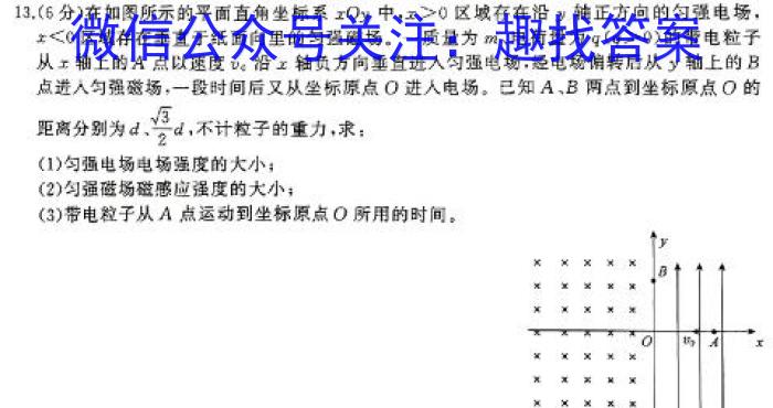 湖北省2024届高三第二次学业质量评价（T8联考）物理试卷答案