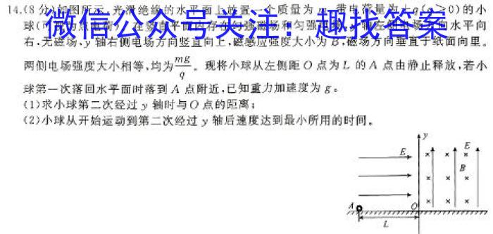 山东省济宁市2023-2024学年度高一第二学期质量检测(2024.07)物理试题答案