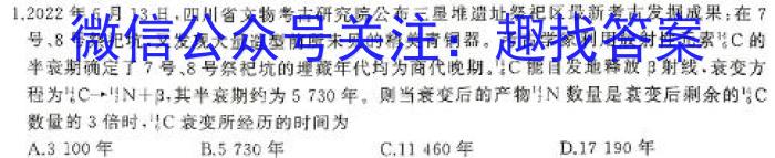 河北省2023-2024学年七年级第二学期期末考试物理试题答案