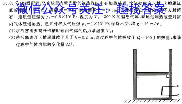 2024年河南省普通高中招生考试模拟试卷(三)物理试卷答案