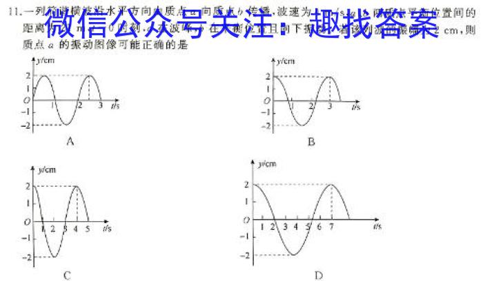 河南省2023-2024学年下学期高二年级3月月考（24485B）物理