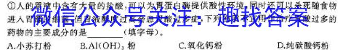 q安徽省2023-2024学年度八年级第二学期期末教学质量监测(C)化学