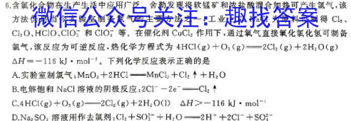 河南省2023-2024学年八年级下学期阶段性评价卷四化学