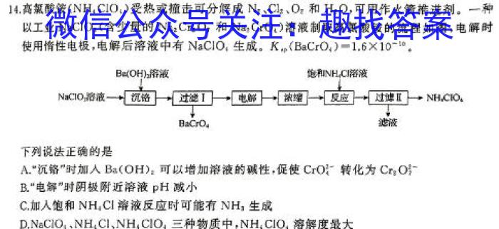 甘肃省2024年定西市高三年级教学质量统一检测(24-473C※)化学