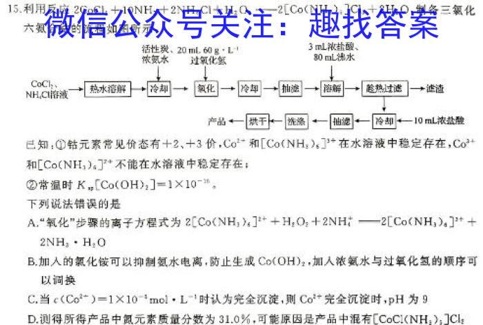 广西梧州市2023-2024学年度初中学考第一次抽样调研测试化学