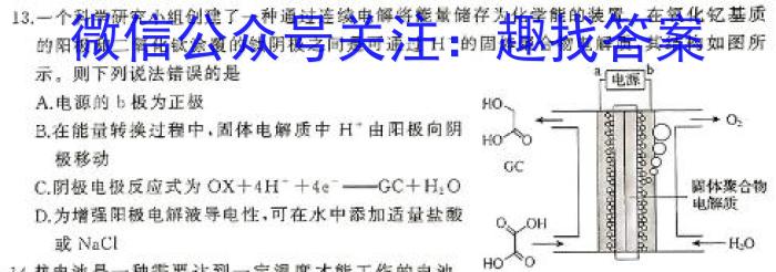 洛平许济2023-2024学年高三第三次质量检测(3月)化学