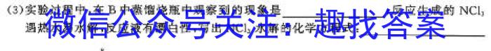 炎德英才名校联考联合体2024年秋季高二第一次联考(暨入学检测)化学