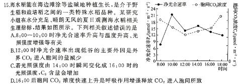 百师联盟 2025届高三开学摸底联考生物