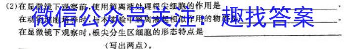 衡中同卷·天舟益考 2025届全国高三第一次联合性检测生物学试题答案