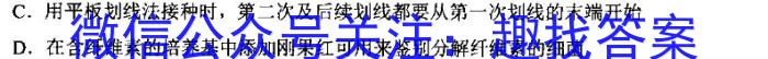 2024年沧衡名校联盟高三年级模拟考试（4月）生物学试题答案