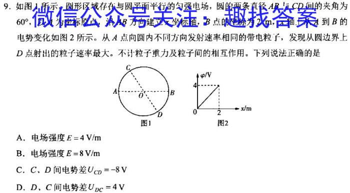 广东省2024年高州一中第八次模拟考试物理