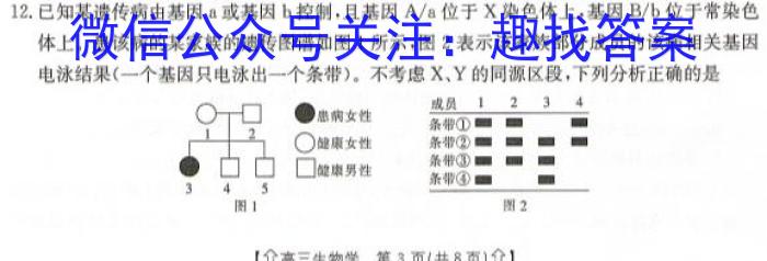 河北省2023-2024学年第二学期七年级学情质量检测（一）生物学试题答案