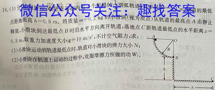 河南省2023-2024学年度第二学期5月联考（高二年级）物理试题答案