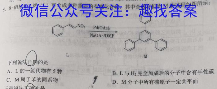 河北省沧衡学校联盟高一年级2023-2024学年下学期期中考试(24-447A)化学