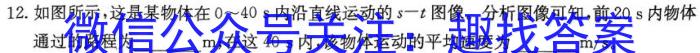 安徽省C20教育联盟2024年九年级第四次模拟试卷物理试卷答案