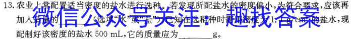 2024年河北省初中毕业生升学文化课考试（7）f物理