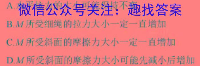 天一大联考·安徽省2023-2024学年第二学期高二下学期5月联考物理试卷答案