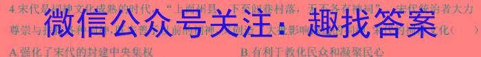 江西省2024年中考模拟示范卷（二）历史试卷答案