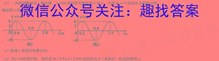 河北省2023-2024学年雄安新区高三模拟考试(2024.05)物理试题答案