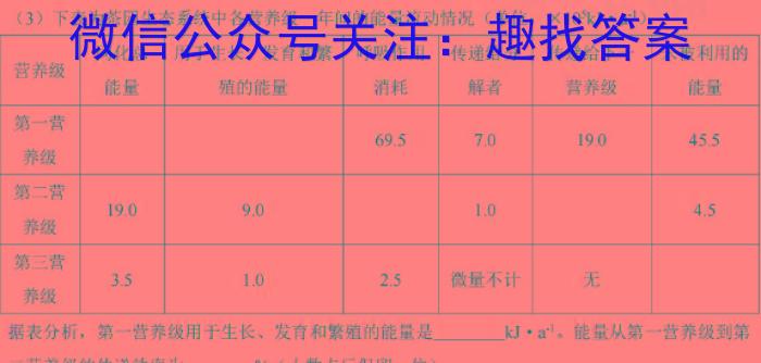 永寿县中学2023-2024学年度高一第二学期第一次月考生物学试题答案