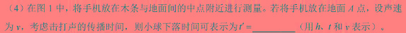 汉中市2023-2024学年度第二学期期末校际联考（高一）(物理)试卷答案