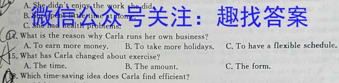 安徽省2023~2024学年度耀正优+高二年级·期末学情检测英语