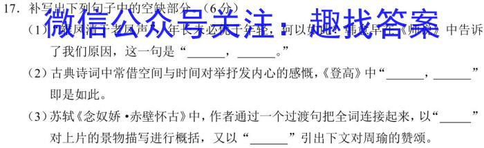 2023-2024学年山东省德州市高二下学期期末考试语文