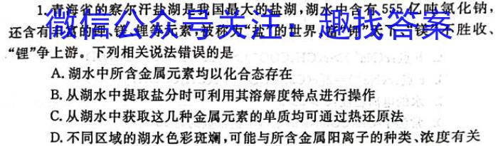 陕西省七年级蒲城县2023-2024学年下学期期末质量检测化学