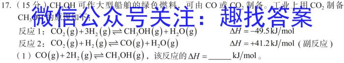 九师联盟·甘肃省2024-2025学年高三教学质量监测开学考化学