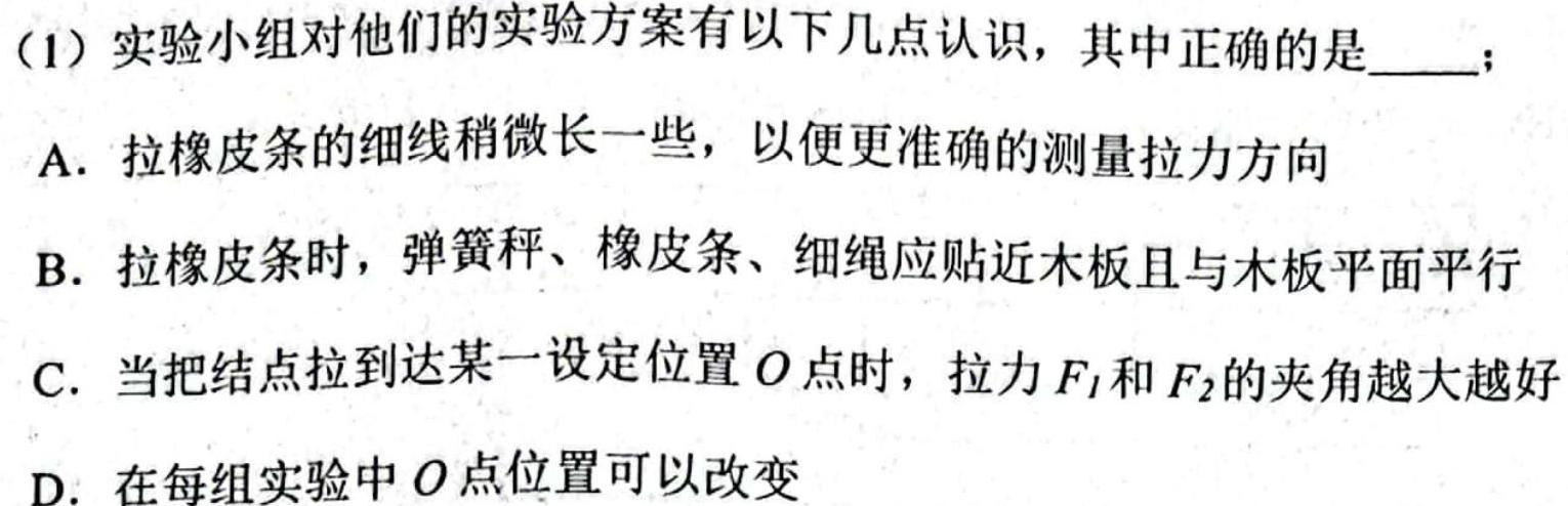 [今日更新]2024年合肥市高三第一次教学质量检测.物理试卷答案