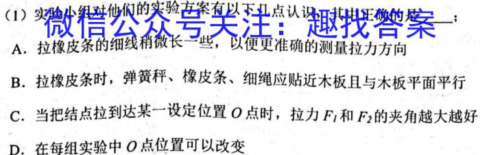 2024届景德镇市九年级第二次质检测试卷物理试题答案