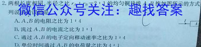 湖南省2024年初中学业水平考试模拟试卷物理
