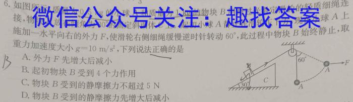 2024年6月新高考适应性测试卷(二)2物理试卷答案