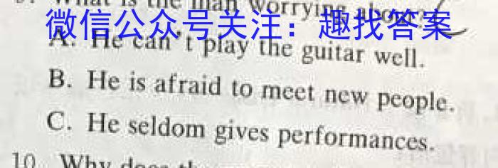 陕西省2024年九年级仿真模拟示范卷 SX(六)6英语