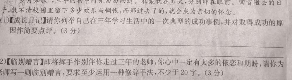 [今日更新][怀化二模]湖南省怀化市2024年上期高三二模考试语文试卷答案